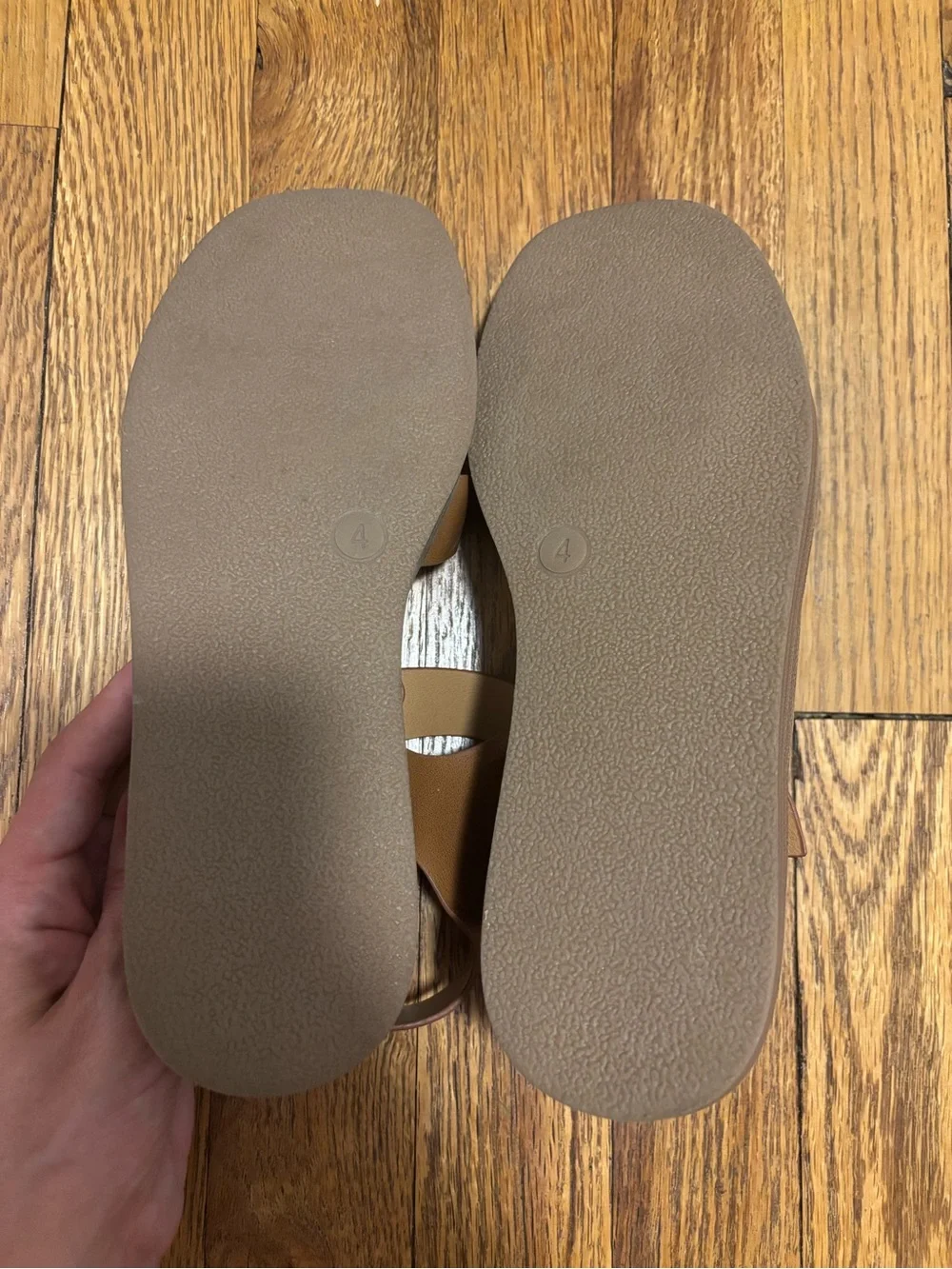 Cat & Jack Tan Brown Double Buckle Kids Sandals